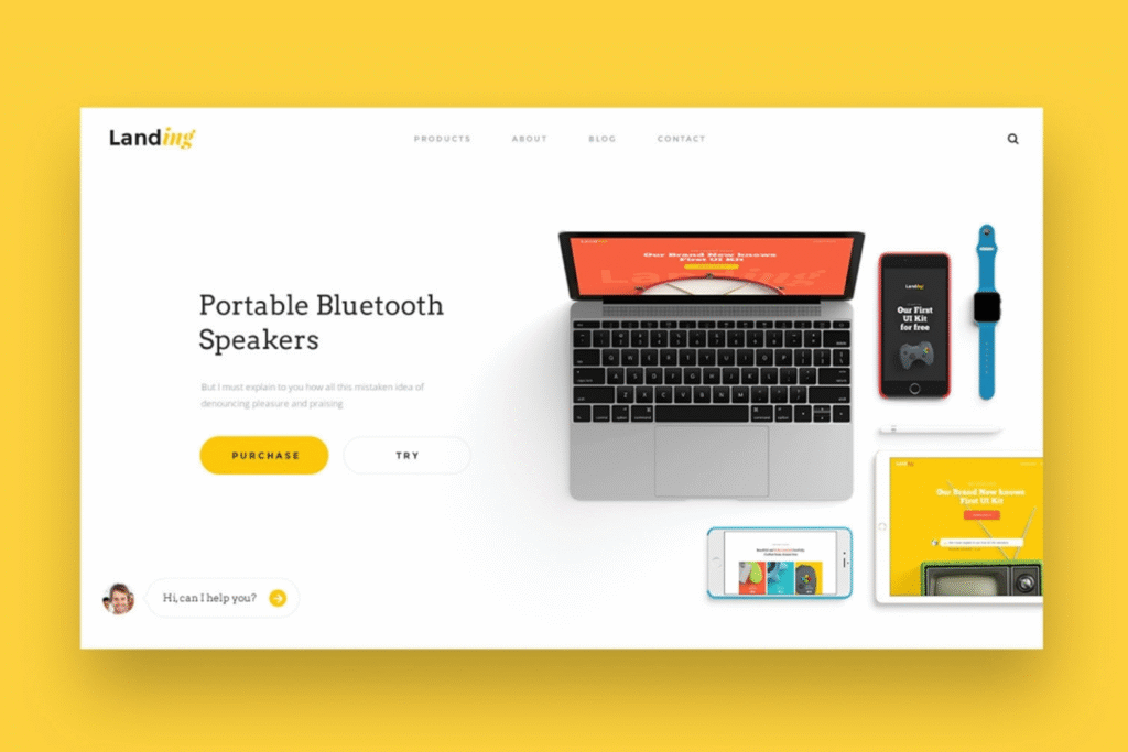 طراحی لندینگ پیج سایت