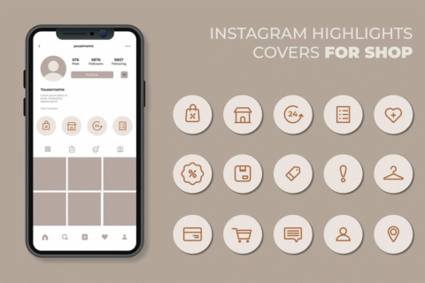 طرح هایی برای هایلایت اینستاگرام