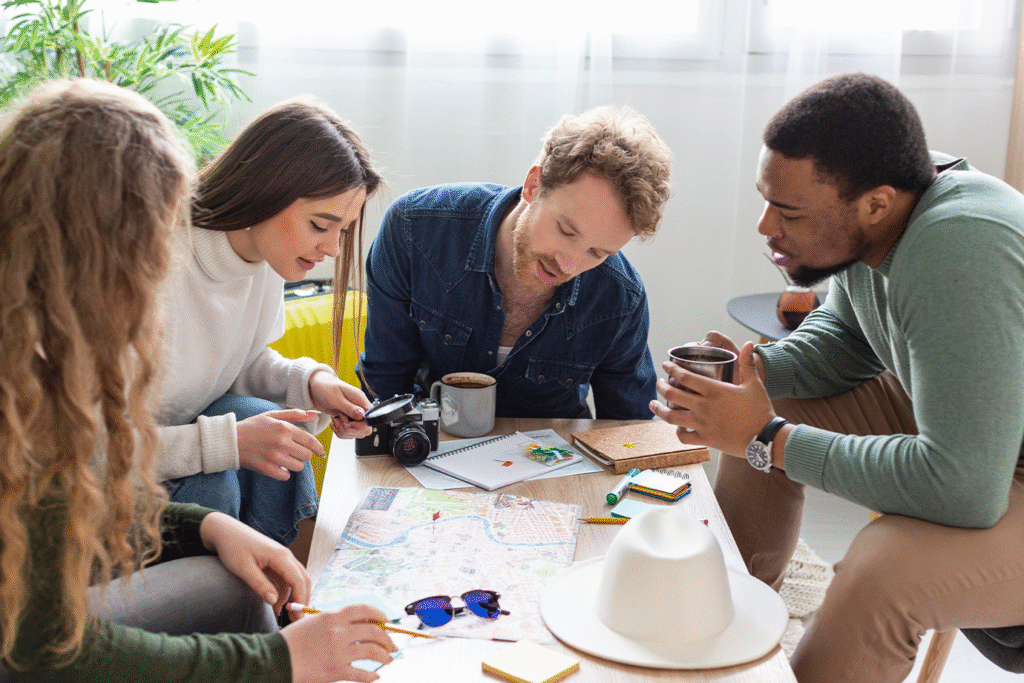 گروهی در حال برنامه ریزی برای راه اندازی کسب کار